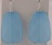Blue Resin Diamond Cut Teabag Earrings
