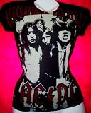 Mosquitohead Women's 'AC/DC HIGHWAY TO HELL' BLEACH PRINT T-SHIRT