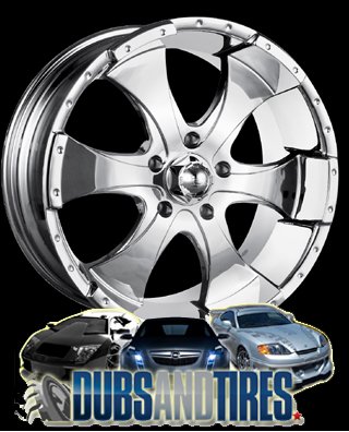 Ion Alloy (Style 136) Chrome - 18 x 8.5 Inch Wheel