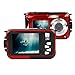 PowerLead Gapo G050 Double Screens Waterproof Digital Camera 2.7-Inch Front LCD with 2.7-Inch Camera Easy Self Shot Camera
