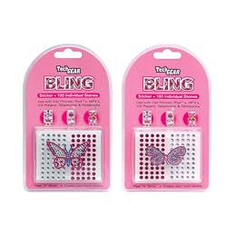 Assorted Cell Phone Stickers - Butterflies & Rhinestones