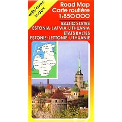 Baltische Staaten 1 : 850 000. Ravenstein Gro�e Reisekarte. Estland. Lettland. Litauen. Mit Ortsverzeichnis. (Ravenstein International Maps)