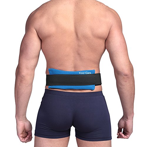 KooCare 2 Flexible Gel Ice Pack and 1 Wrap with Elastic Velcro Strap