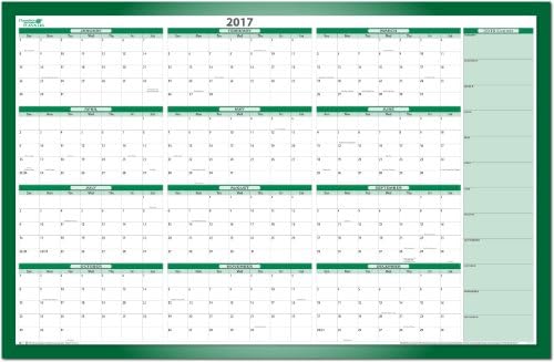 2017/2018 Dry-erase Calendar kit: 24" x 38"
