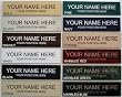 Office Desk Name Plate or Door Sign - Laser Engraved Signage Material - choose color