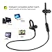 COULAX Bluetooth Headphones V4.1 Wireless Sports Headset with Mic/APT-X and Memory Metal Ear Hooks for iPhone, iPad Pro, Android