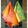 Linen Cotton Dish Towel Set 2-pieces Foglio Design, Made in Europe