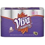 Kleenex Viva Towels, Regular Roll, Case Pack, Four 8 Roll Packs (32 Rolls) [Amazon Frustration-Free Packaging]