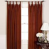 Sundance Set of 2 Faux Suede Tab Top Window Panels, 84 in Set