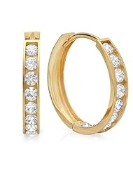 1.00 Carat (ctw) 14K White Gold Princess Cubic Zirconia Three Stone Ladies Engagement Ring
