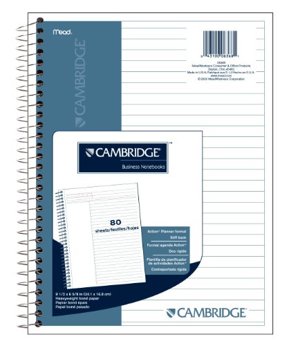 Mead Products 59890 8-1/2in X 11in Navy Cambridge Stiff Back Wirebound Notebook Mead Products 59890 8-1/2in X 11in Navy Cambridge Stiff Back Wirebound Notebook
