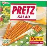 Glico - Salad Pretz Sticks Family Party Pack (10 Packets) - 6.8 Oz