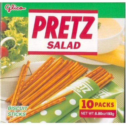 Glico - Salad Pretz Sticks Family Party Pack (10 Packets) - 6.8 Oz by Glico