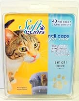 Cat Soft Claws Nail Caps Small 5-10 Lbs Natural Color