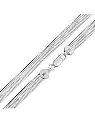 Bling Jewelry 925 Sterling Silver 080 Flexible Herringbone Necklace 8mm