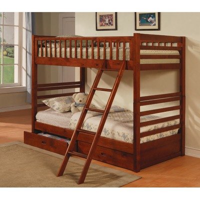 Dilley Twin/Twin Bunk Bed in Oak
