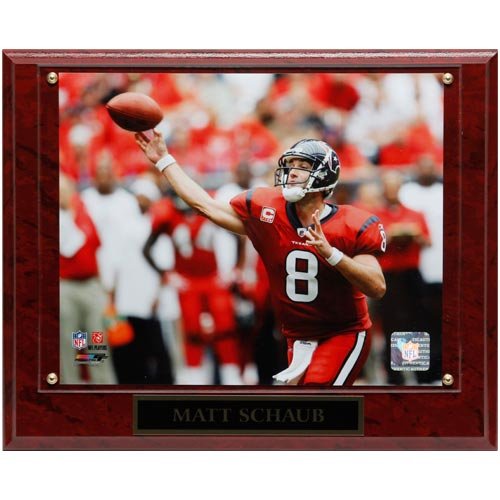 Houston Texans #8 Matt Schaub 13'' x 10.5'' Player Plaque