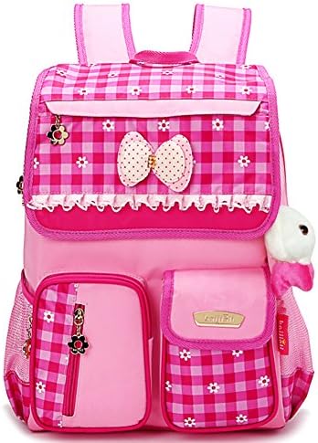 DALN Kids Backpack School Bags For Girls Cute Bookbags For Teens (Pink)