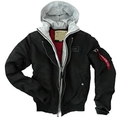 Alpha Industries MA1 D-Tec Hooded Fliegerjacke schwarz, Groesse M