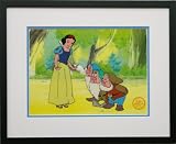 Snow White and the Seven Dwarfs Walt Disney Limited Edition Animation Cel, Framed