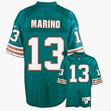 Dan Marino Reebok NFL Aqua Premier 1984 Throwback Miami Dolphins Jersey - XX-Large