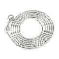 2mm Sterling Silver Plated Snake Chain, Quality Chain with Secure Lobster Clasp (18 Inches)
