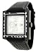 Adee Kaye #AK9293-MIPB Men's Black IP Square Leather Band Automatic Watch
