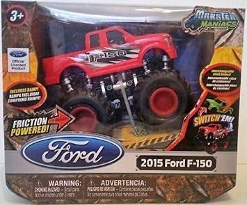 Monster Maniacs 2015 Ford F-150 Friction Powered, Red color