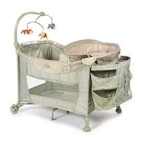 Disney Baby Care Center Play Yard Featuring Pooh Characters, New Ambrosia