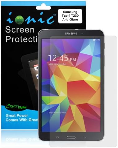 Ionic 2014 Samsung Galaxy Tab 4 7.0 7-Inch Screen Protector Film Matte Clear (Anti-Glare) (3-pack)[Lifetime Replacement Warranty]