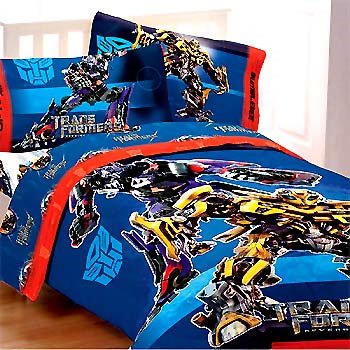 Transformers Twin Comforter Bumble Bee Autobots Boys Bedding