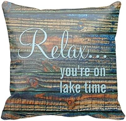 Pillow Case Square Cover Elegant Retro Patio Porch Trendy Wood Grain Wooden Planks Sofa Pillow Cases