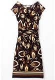 Cap Sleeve Dress With Ruched Waist