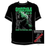 Godzilla World Destruction Tour Adult T-Shirt In Black
