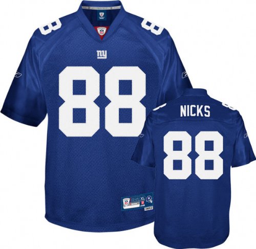 Hakeem Nicks Blue Reebok NFL Premier New York 