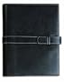 Daytimer'S Pebble-Grain Leather Organizer Starter Set W/Slip-Tab, 5-1/2 X 8-1/2, Black