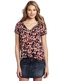 Lucky Brand Womens Megan Printed Top