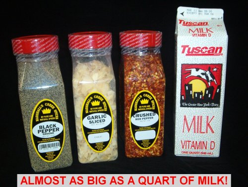 GARLIC SALT FRESHLY PACKED IN LARGE JARS, spices, herbs, seasonings by QABC.