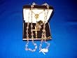 23.5" Light Pink Bead 22kt. Gold Over Silver Rosary