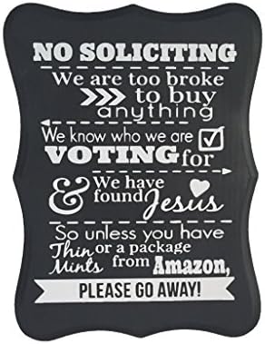 No Solicting - Thin Mints - Amazon Front Door Sign