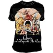Queen A Day At The Races Big Print Subway T-Shirt In Black