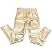 HDE Metallic Gold Leggings Metallic Rave Festival Leggings