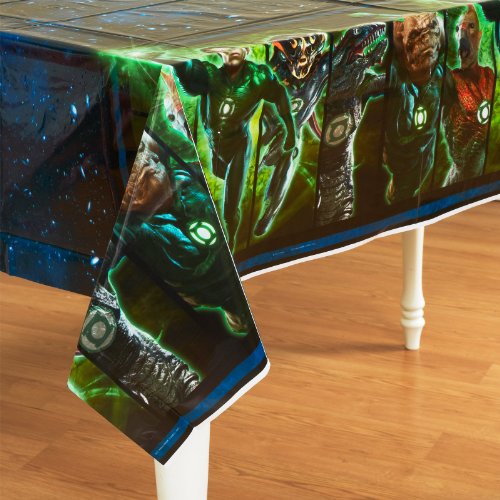 Green Lantern Plastic Tablecover Party Accessory