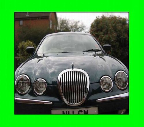 1999-2006 JAGUAR S-TYPE S TYPE CHROME GRILL GRILLE KIT 2000 2001 2002 2003 2004 2005 99 00 01 02 03 04 05 06 3.0 4.0 4.2 TYPE R TYPE-R SUPERCHARGED