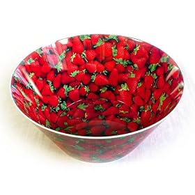 STRAWBERRIES - HUGE MELAMINE BOWL