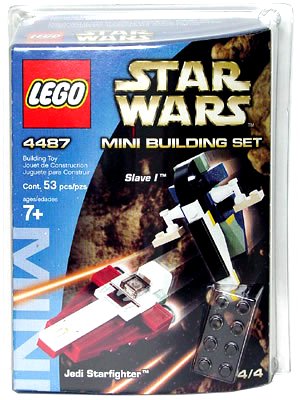 Lego Star Wars Mini Building Set #4487 Jango Fett Slave I and Obi -Wan's Jedi Starfighter