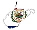 West Virginia State (Q48) Shape Flag Vinyl Decal Sticker Car/Truck Laptop/Netbook Window