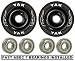 Yak Scat II Full Metal Core Wheel 110mm BLACK with Abec 7 Bearings Installed (2-WHEELS)
