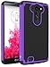 LG G Vista Case, LK [Shock Absorption] [Impact Resistant] Hybrid Dual Layer Armor Defender Protective Case Cover for LG G Vista (Purple)
