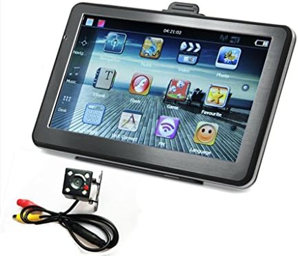 2015 New 7" Polish Finish Car GPS Navigation+ Wireless Rear view Camera Bluetooth AV-IN 4GB Lifetime Maps (Square)
